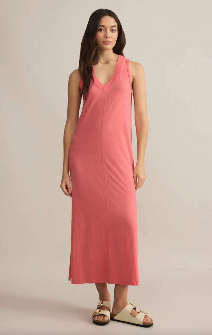 Coastline Midi Dress | Sunset Pink