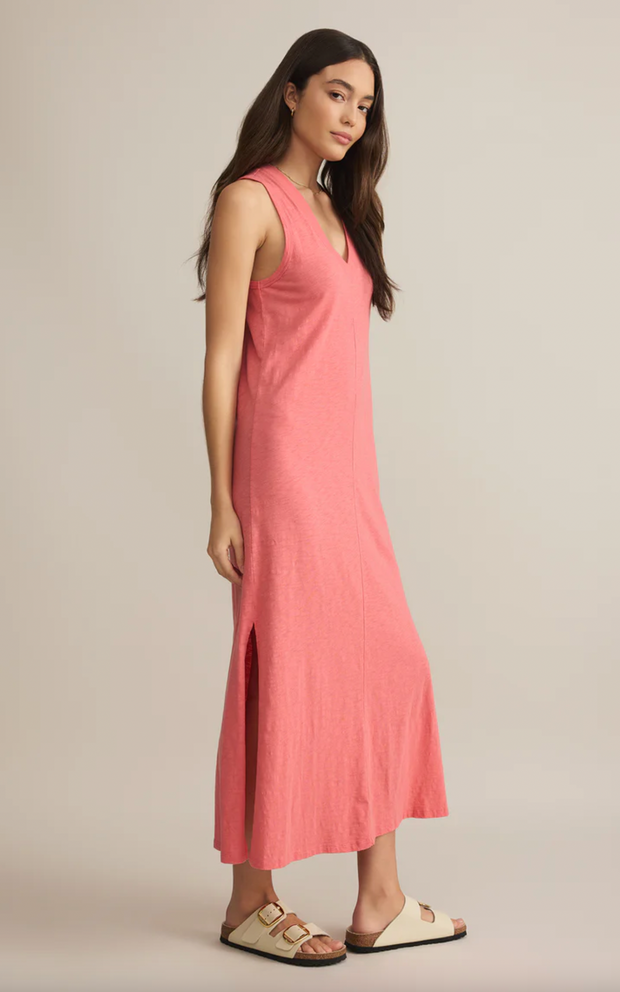 Coastline Midi Dress | Sunset Pink