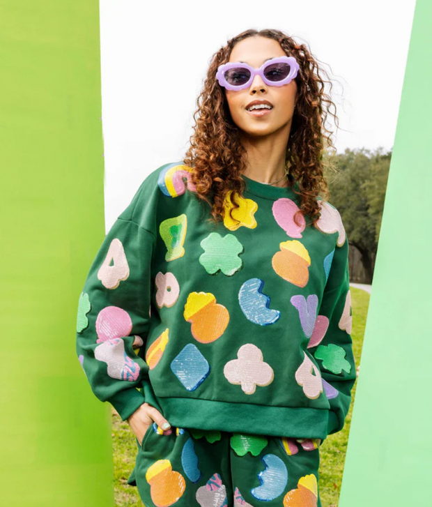 Lucky Charms Icon Sweatshirt | Shamrock Green