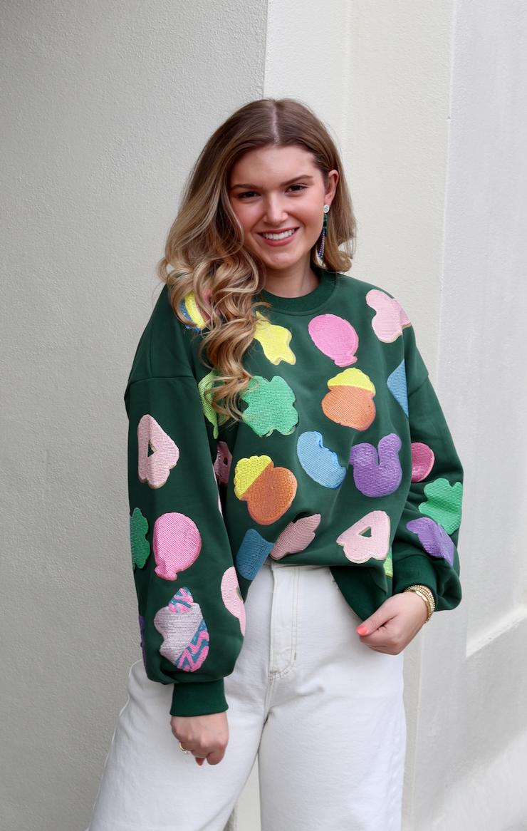 Lucky Charms Icon Sweatshirt | Shamrock Green