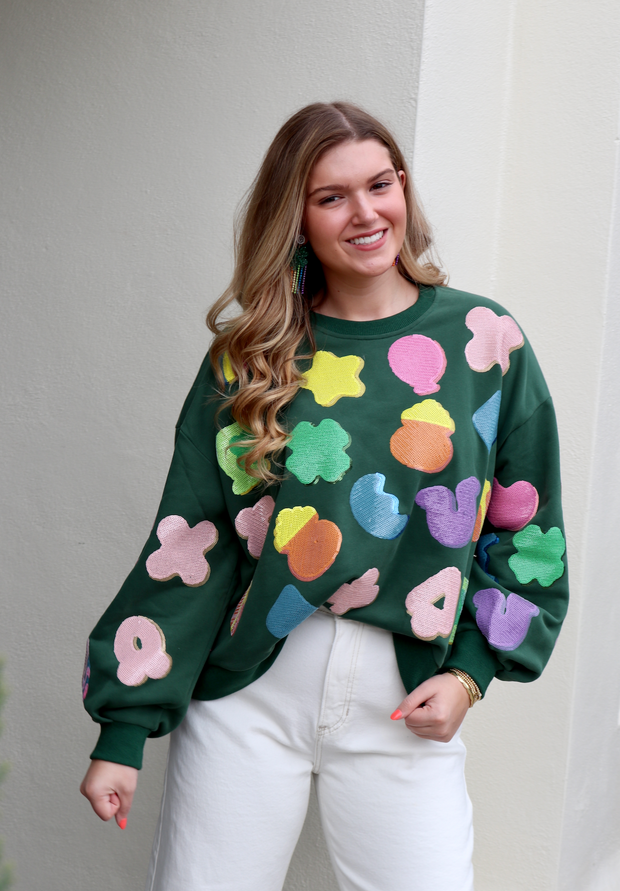 Lucky Charms Icon Sweatshirt | Shamrock Green