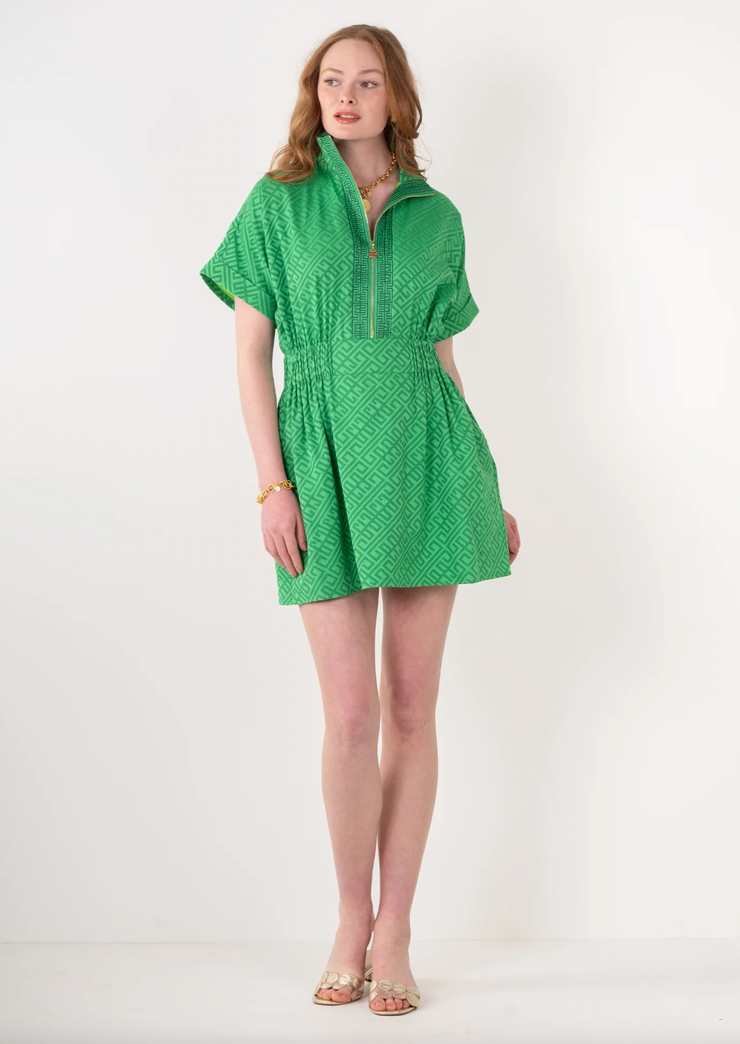 Pullover Dress | Fairway Green Monogram