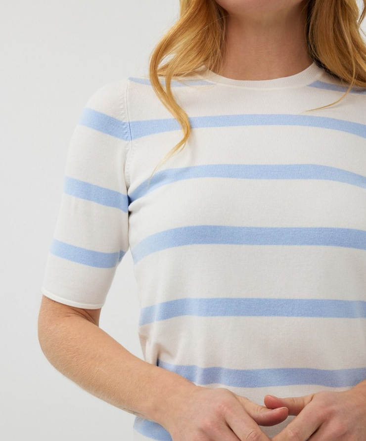 Simple Stripes Top | Baby Blue