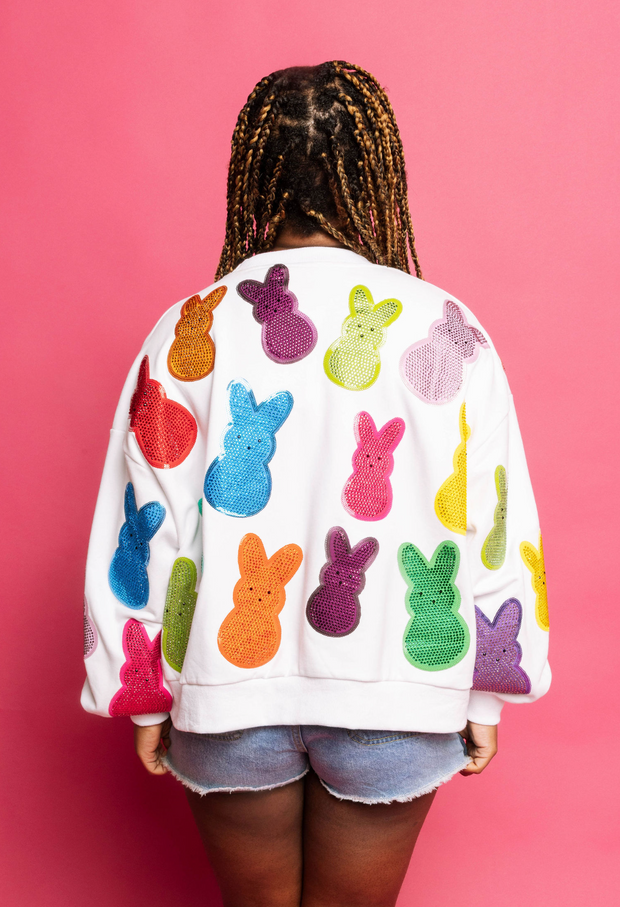 Multi Peeps Rhinestone Sweatshirt