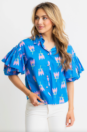 Funky Tulip Ruffle Top