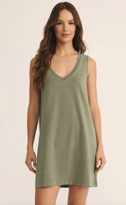 Sloane V-Neck Mini Dress | Avocado