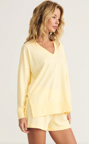 Modern V-Neck Weekender | Mellow Yellow