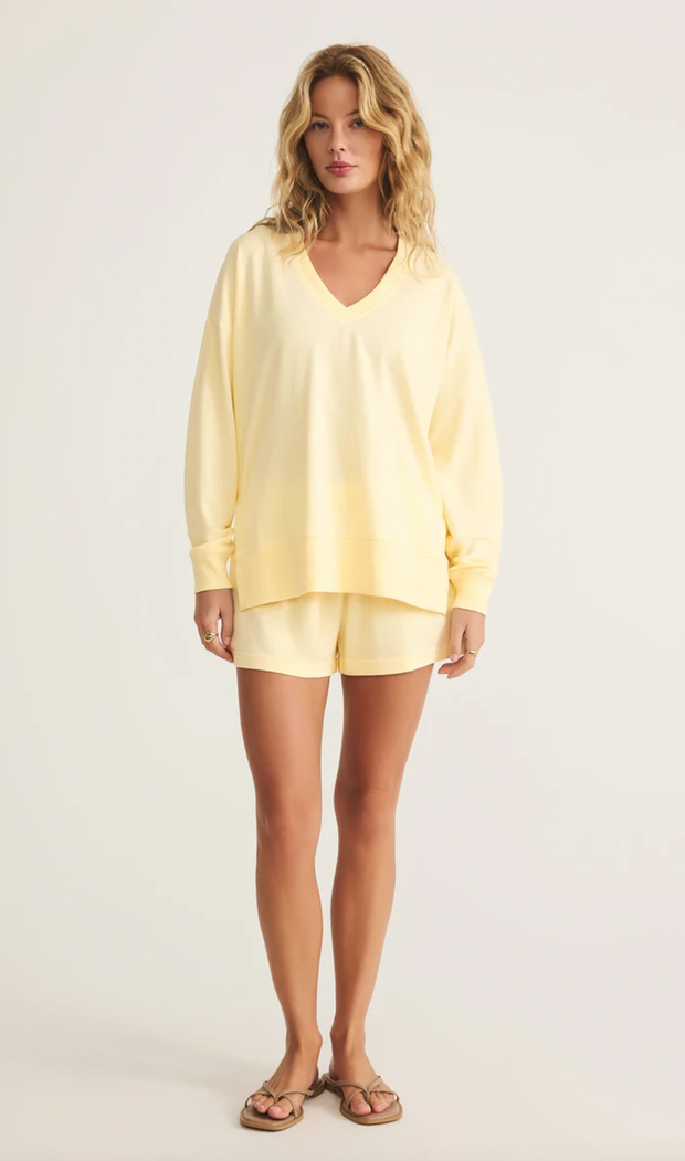 Modern V-Neck Weekender | Mellow Yellow