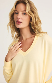 Modern V-Neck Weekender | Mellow Yellow