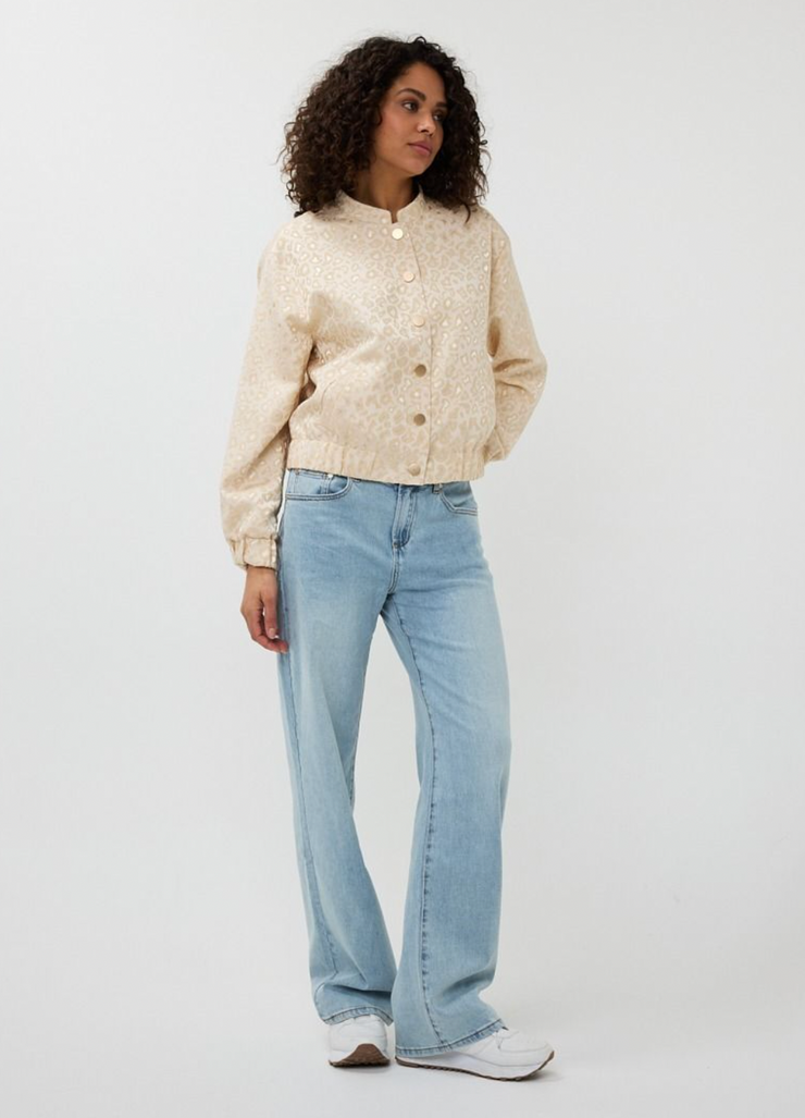 Wild Side Shimmer Bomber Jacket