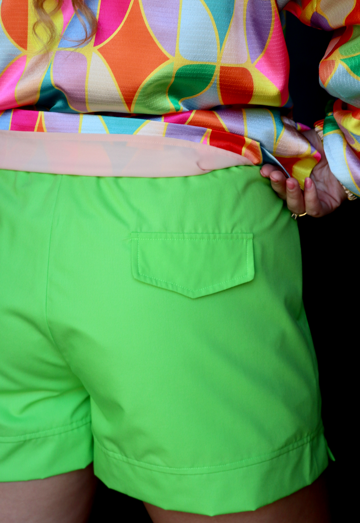 Jessica Elastic Waist Short | Green