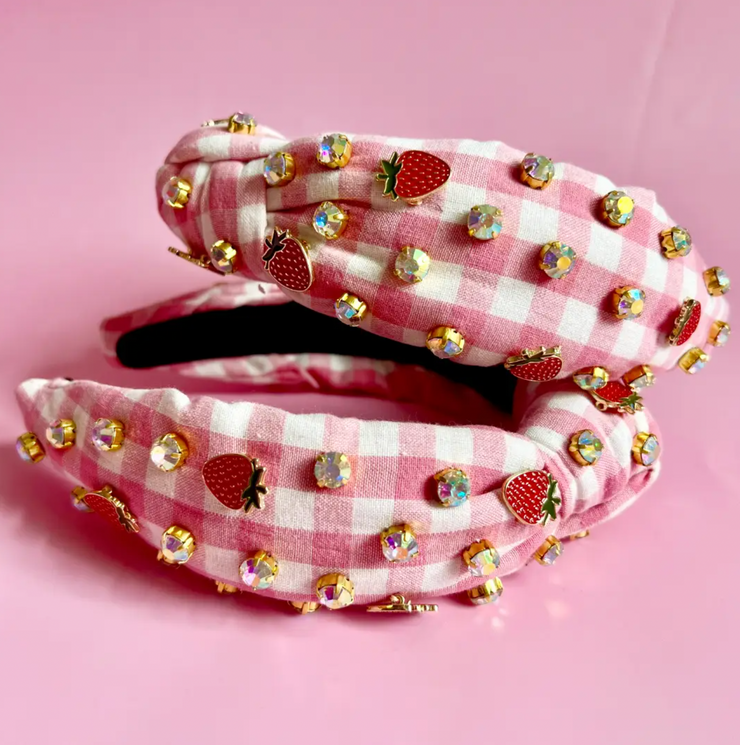 Strawberry Embellished Headband