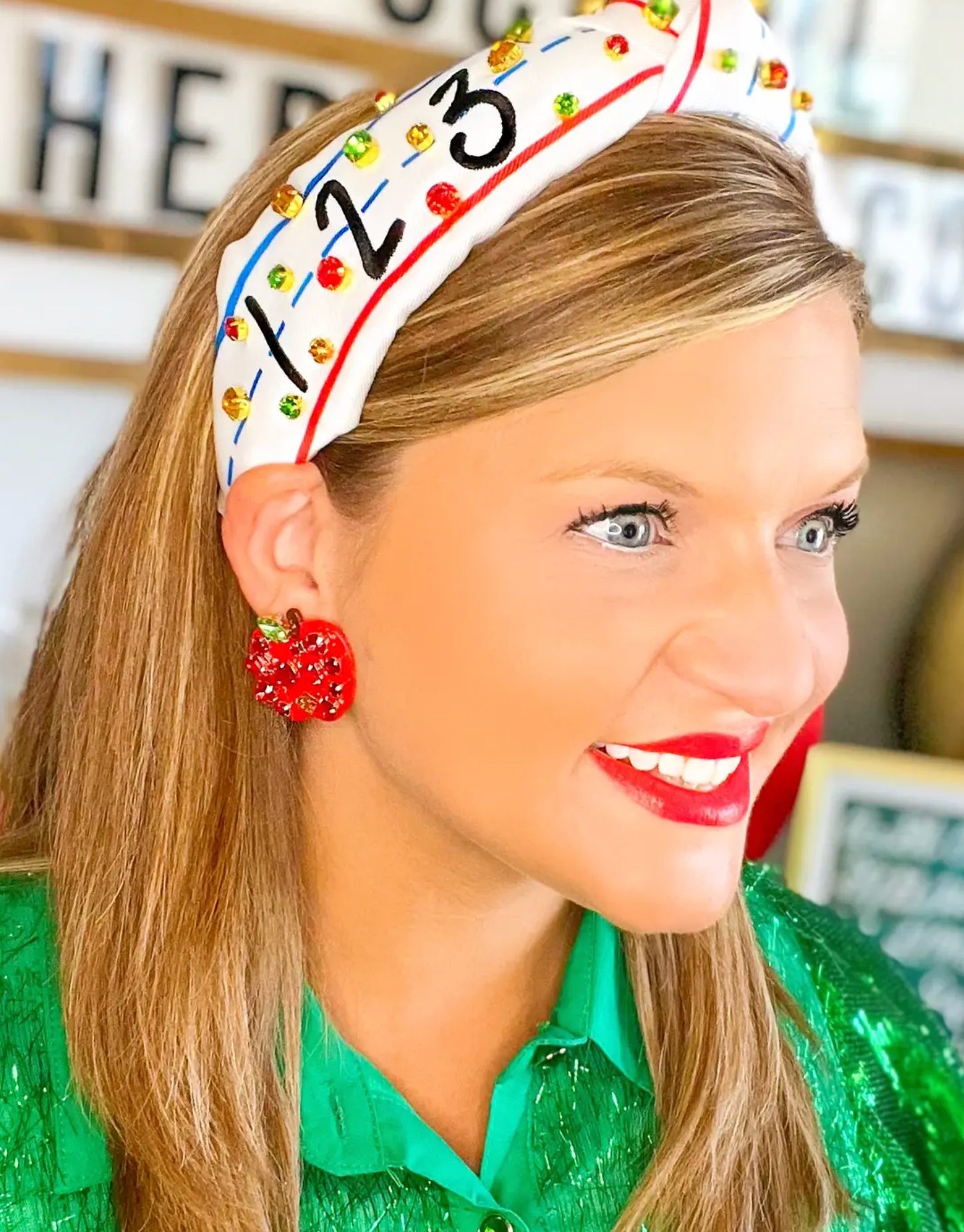 Teacher Apple Earring