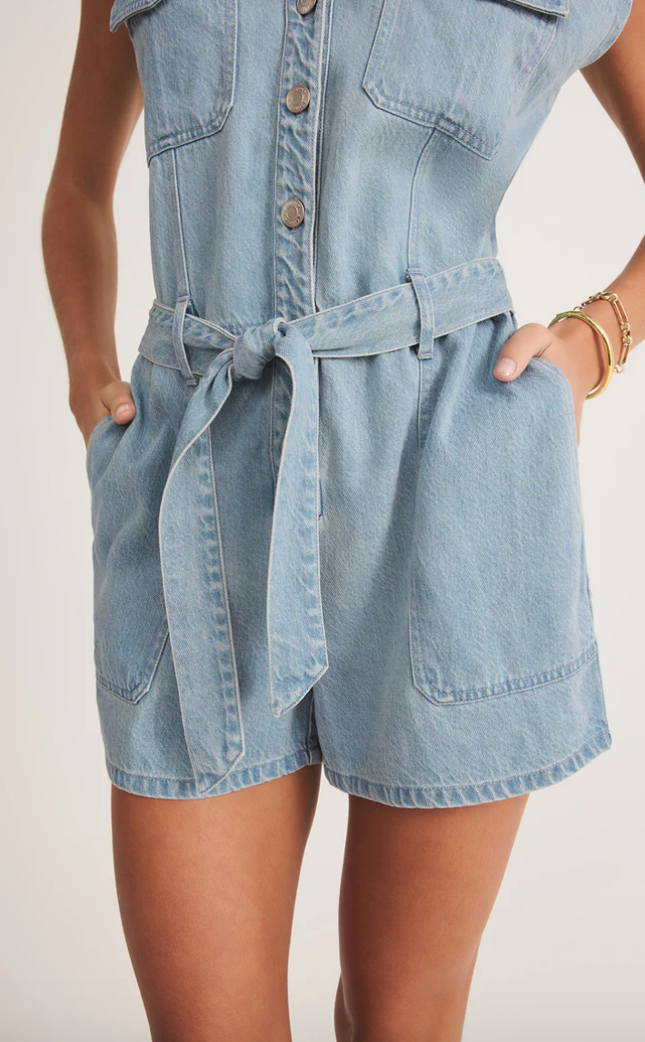 Dash Luxe Soft Denim Romper