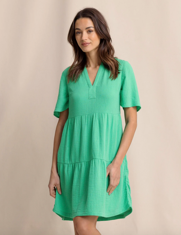 Harper Short Sleeve Dress | Simply Green
