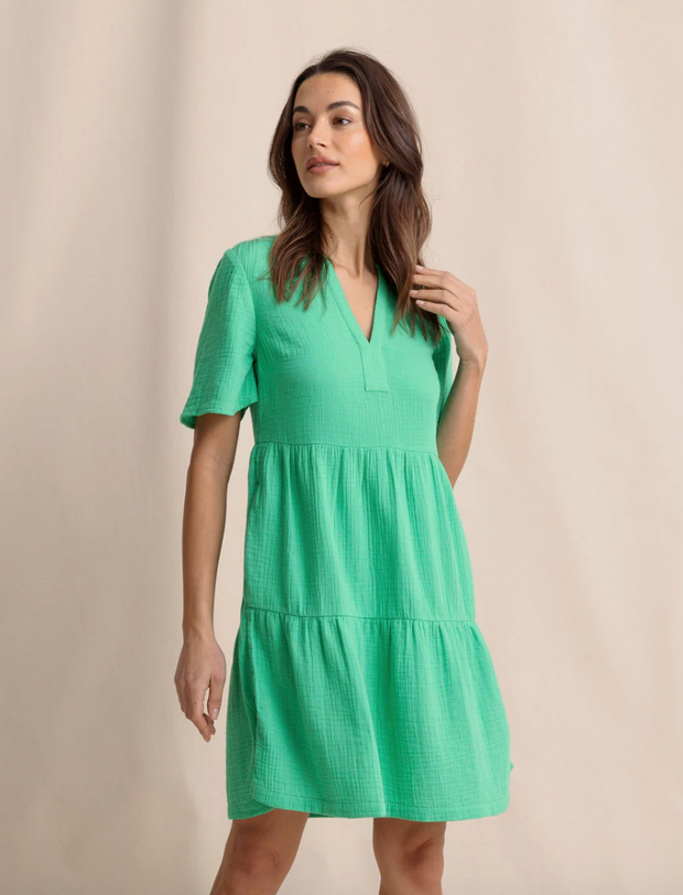 Harper Short Sleeve Dress | Simply Green