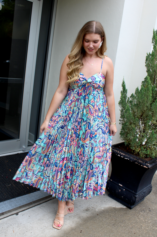Lush Paisley Maxi Dress
