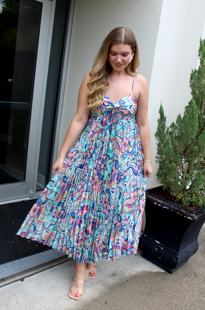 Lush Paisley Maxi Dress