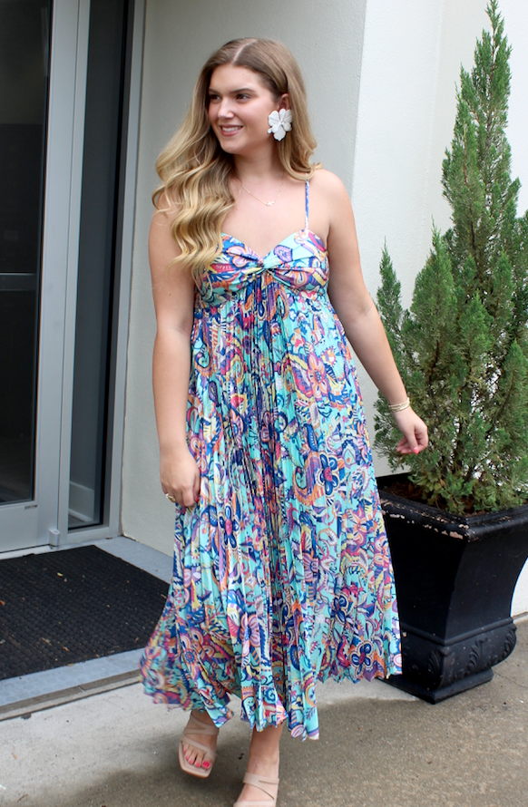 Lush Paisley Maxi Dress