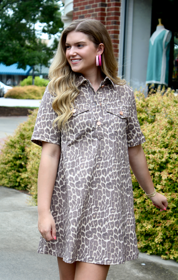 Go Wild Denim Dress