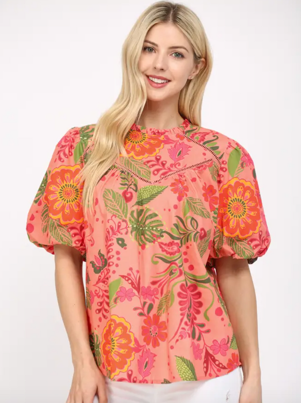 Bali Floral Top