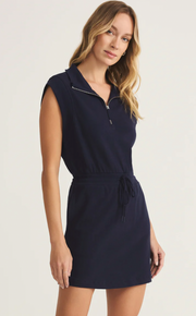 Club Quarter Zip Active Mini Dress | Eclipse