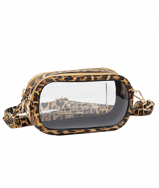 On The Prowl Clear Crossbody Purse