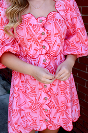 Sweet Savannah Scallop Dress