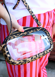 On The Prowl Clear Crossbody Purse