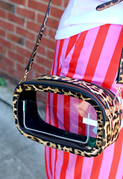 On The Prowl Clear Crossbody Purse