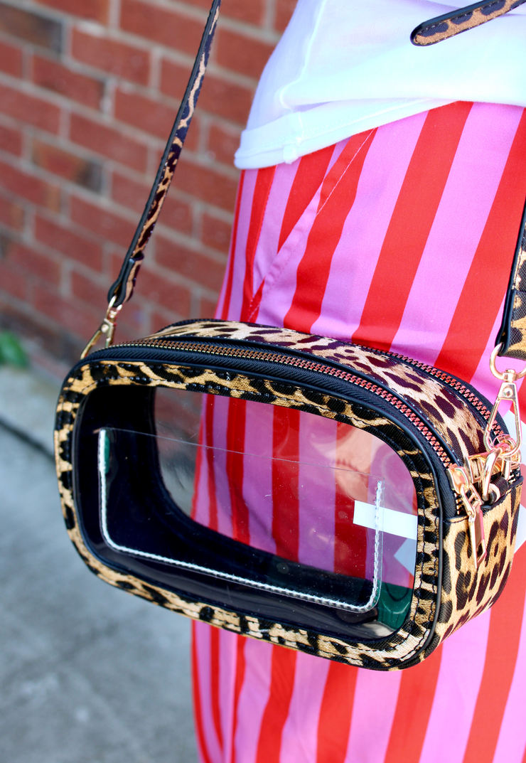 On The Prowl Clear Crossbody Purse - RESTOCKING BY 5/15