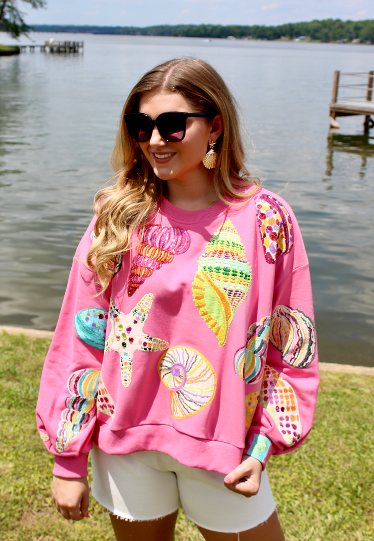 Pink Multi Shell Sweatshirt