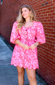 Sweet Savannah Scallop Dress