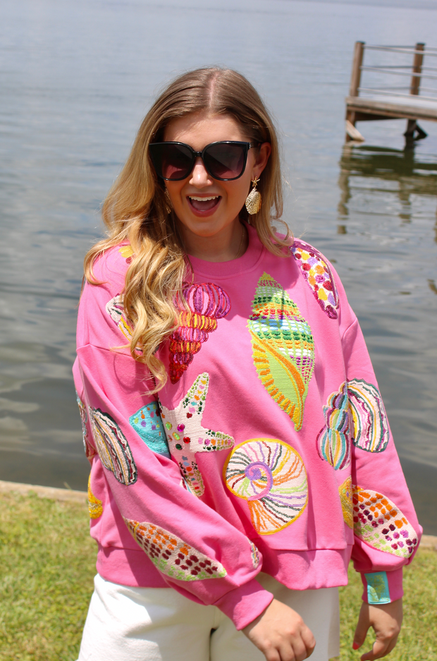 Pink Multi Shell Sweatshirt