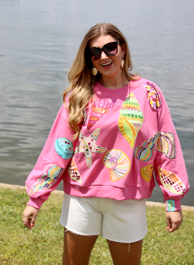 Pink Multi Shell Sweatshirt