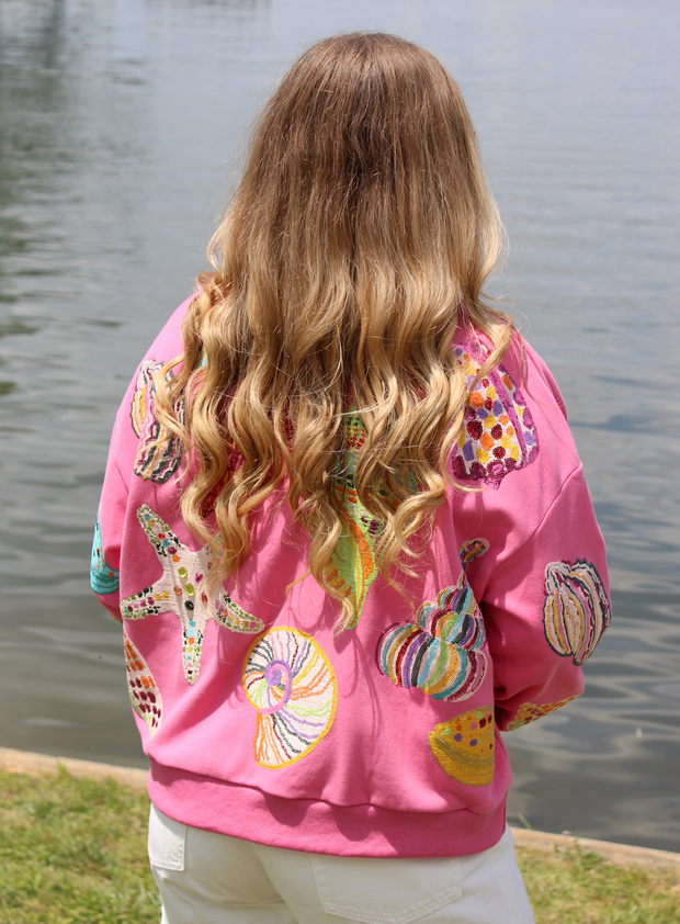 Pink Multi Shell Sweatshirt
