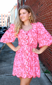 Sweet Savannah Scallop Dress