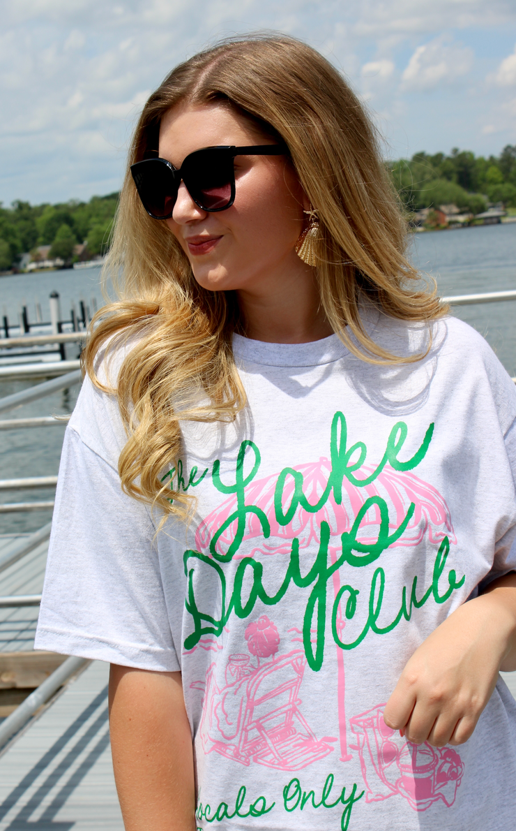 Lake Days Club Oversized Tee