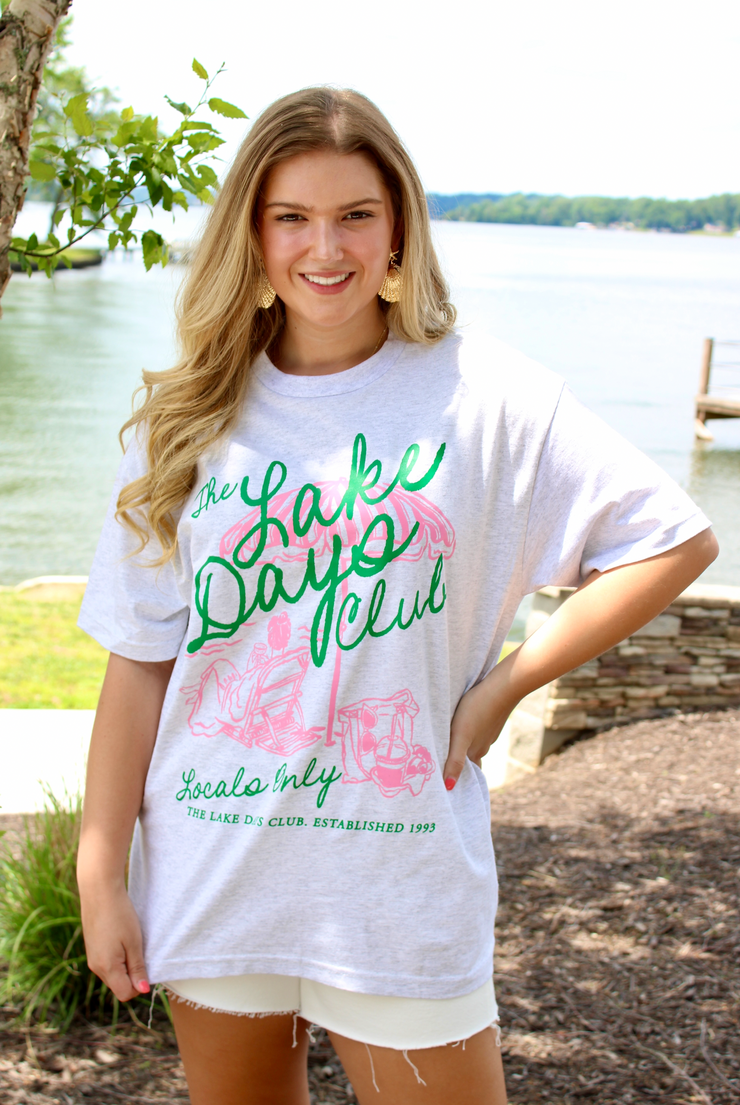 Lake Days Club Oversized Tee