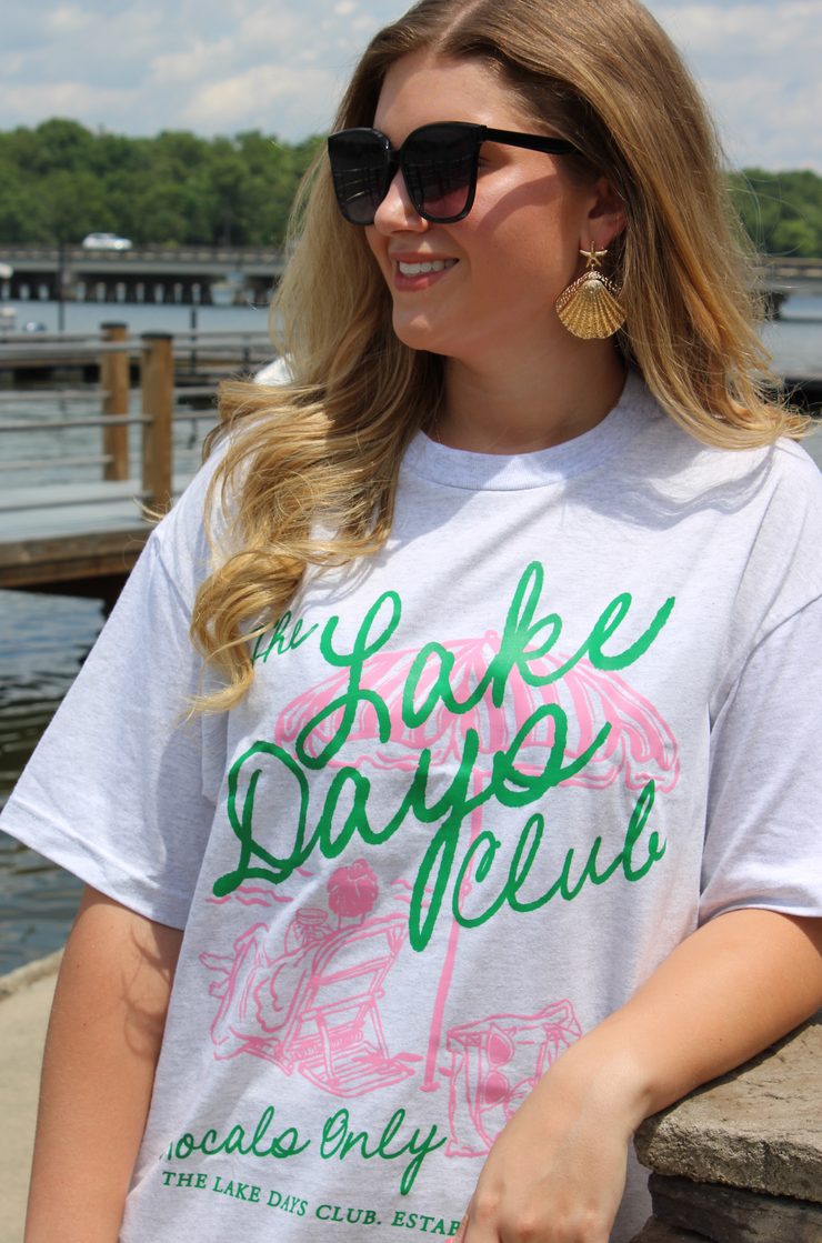 Lake Days Club Oversized Tee