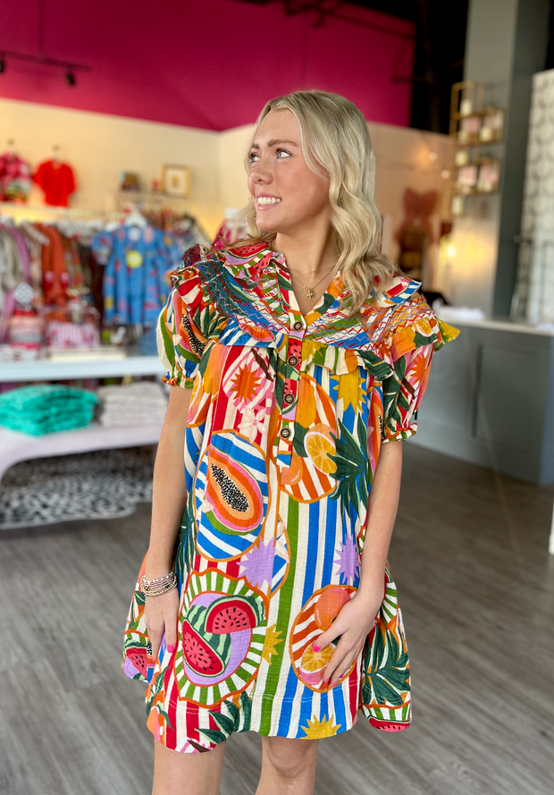 Fruity Tutti Ruffle Dress