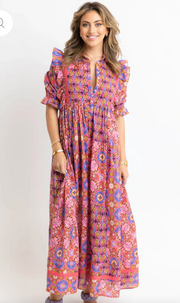 Kaleidoscope Eyelet Maxi Dress