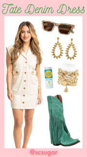 Tate Denim Pocket Utility Dress