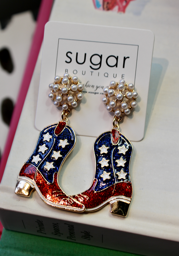 Boot Scootin' Merica Earrings