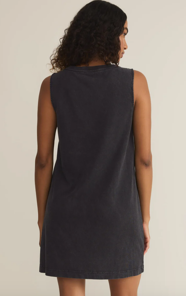 Sloane V-Neck Mini Dress | True Black