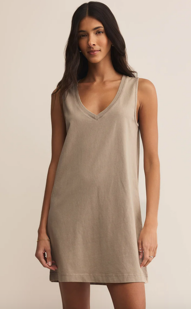 Sloane V-Neck Mini Dress | Pebble Moon