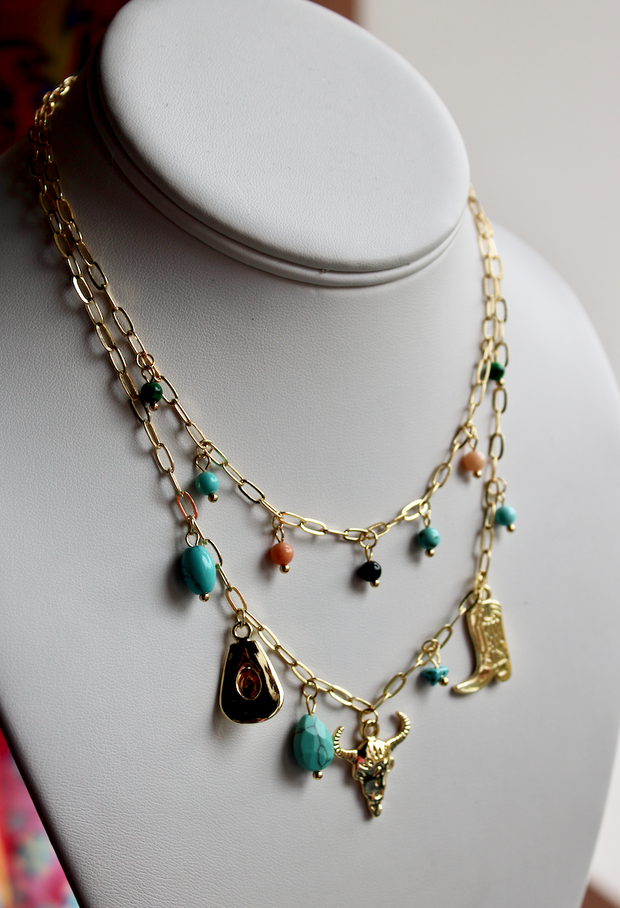 Waco Western Charm Necklace