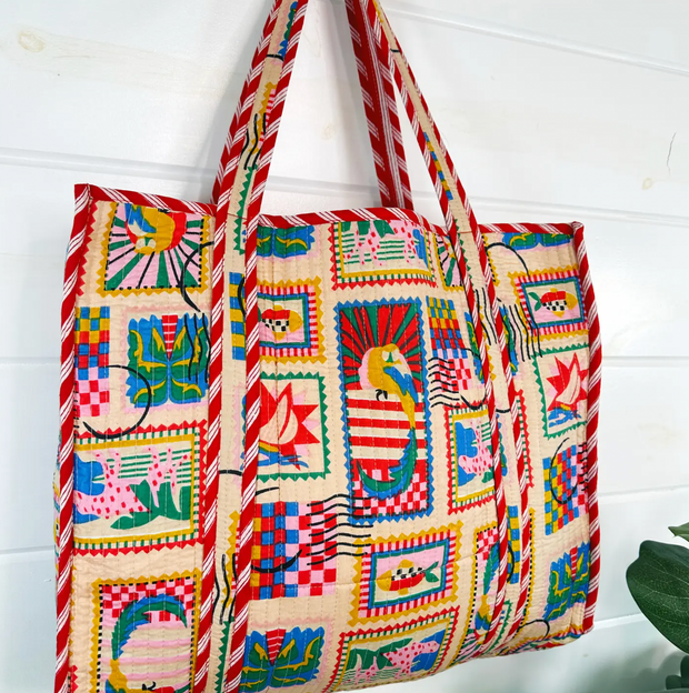 Quilted Tote | Vacation Stamp