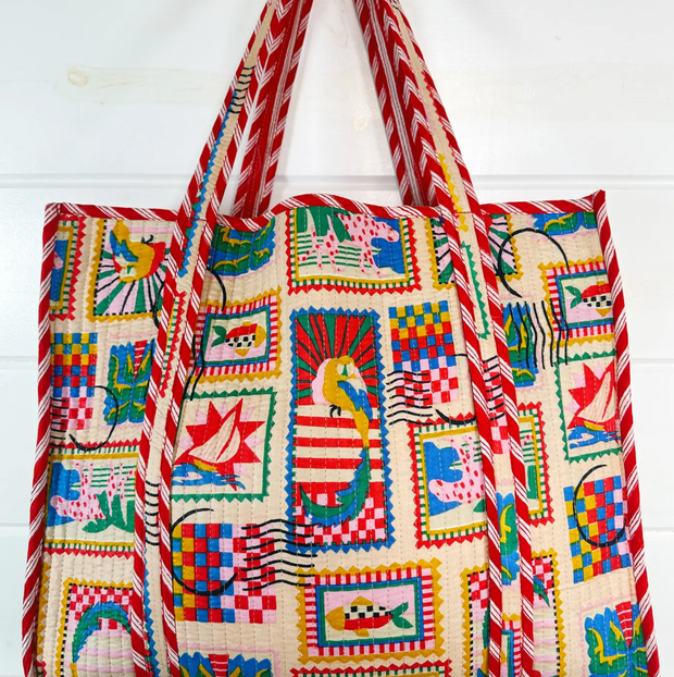 Quilted Tote | Vacation Stamp