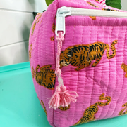 Travel Toiletry Case | Pink Tigers